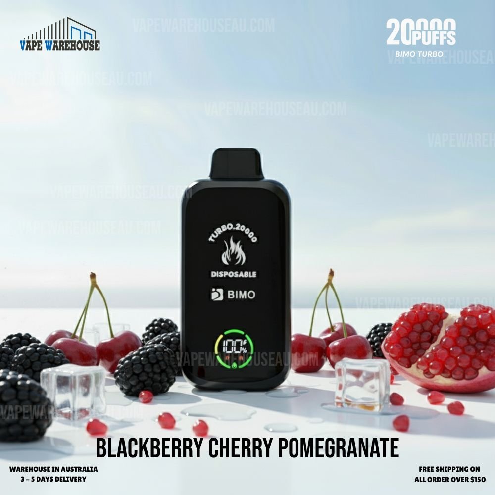 buy BIMO Turbo 20000 Puffs Blackberry Cherry Pomegranate