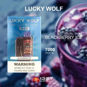 LUCKY WOLF BLACKBERRY ICE – 7000 PUFFS