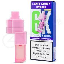 BLUEBERRY SOUR RASPBERRY LOST MARY BM6000 REFILL PACK